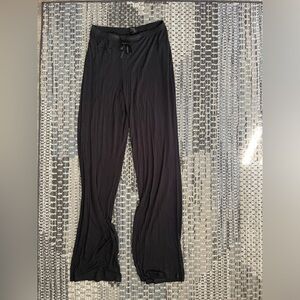 Simply Vera Vera Wang Tie Front Loungewear Pants in Black, Size Medium Long